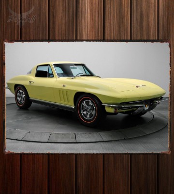 Металлическая табличка Corvette Sting Ray  201